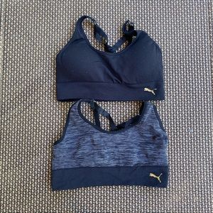 LOT of 2 size SMALL puma sports bras